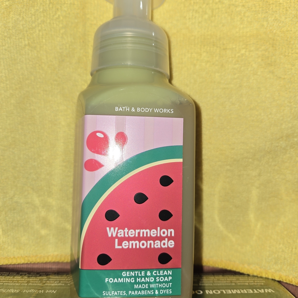 Bath & Body Works Watermelon Lemonade Hand Soap - Green & Pink